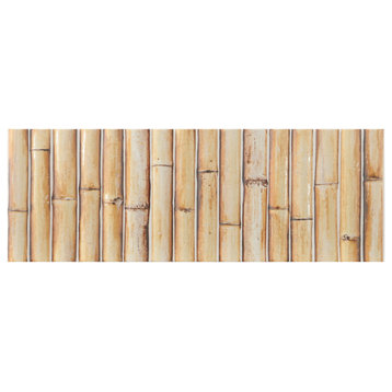 Bamboo Haven Tiki Cream Ceramic Wall Tile