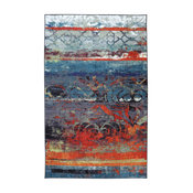 Eroded Color Multi Rug, 7'6"x10'