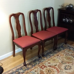 Happy Client with Upholstered Chairs - Dining Chairs