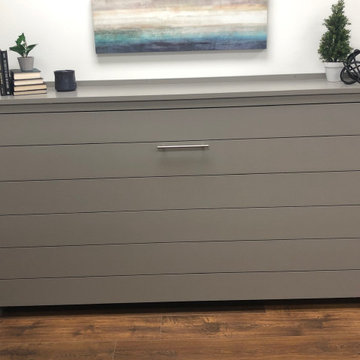 Custom Built Horizontal Twin Size Murphy Bed Cabinet