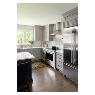 Nimbus and Grey Wood-Mode Cabinets in West Chester Kitchen Remodel ...