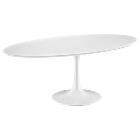 Hawthorne Collections 78" Oval Dining Table in White