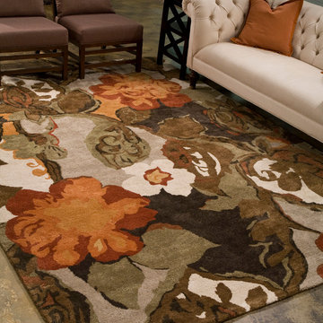 Chic Botanical Area Rugs