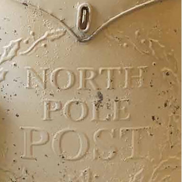 North Pole Post Box, Cream