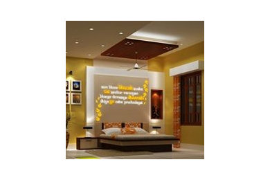 Minimalist home design photo in Bengaluru
