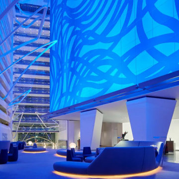 Conrad Battery Park Lobby at Night
