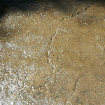 Stamped Concrete fire pit
