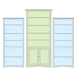 Claudia Bookcase Wall Unit System - Bookcases