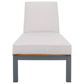 Safavieh Outdoor Jackman Lounge Chair Grey/Light Grey Cushion