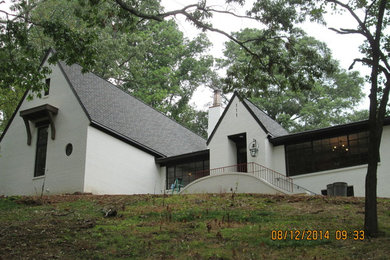 Example of an eclectic exterior home design in Birmingham