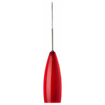AFX - AFX ENP06MBSNRD Enzo - 1 Light Pendant - 5 Year WarrantyFixture Dimmable: Yes, bulb depEnzo 1 Light Pendant Satin Nickel Red GlaUL: Suitable for damp locations Energy Star Qualified: n/a ADA Certified: n/a  *Number of Lights: 1-*Wattage:60w E26 Incandescent bulb(s) *Bulb Included:No *Bulb Type:E26 Incandescent *Finish Type:Satin Nickel