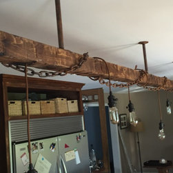 Oversized Barn Style Island Light Fixture - Kitchen Island Lighting