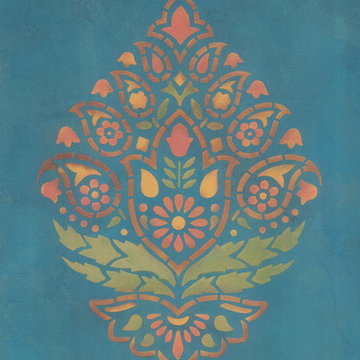 Indian & Paisley Wall Stencil Projects