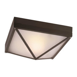 Trans Globe Lighting - Harland 6" Flushmount Lantern - Outdoor Flush-mount Ceiling Lighting