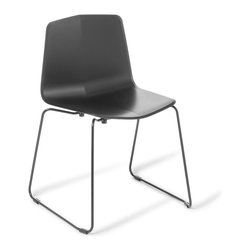 Stratos Sled chair in black - Dining Chairs