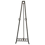 StyleCraft Home Collection - Metal Adjustable Floor Easel - Enhance the look of a living room with this metal floor easel. The dark bronze finish blends into any color scheme, and the eye-catching design features circular details. The easel is adjustable, so it's a customizable accent for any home.