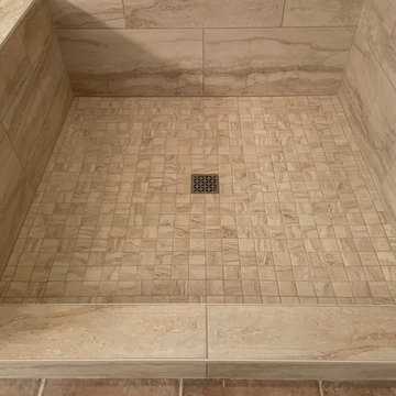 MASTER BATHROOM - Remodel Shower / Tub / Vanity Counter 12 x 24 Tile / Quartz