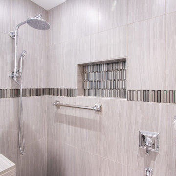Bedroom Vanity Remodeled With Extra Closet Space, Standing Shower & Sink