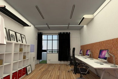 Example of a small trendy home design design in Hong Kong