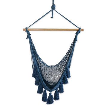 Novica Handmade Ocean Seat Cotton Rope Hammock Swing (Single)