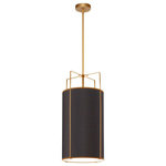 Dainolite - Dainolite TRA-124P-GLD-CRM Trapezoid, 4-Light Drum Pendant - TRA-124P-GLD-CRM4 Light Pendant available in multiple finish and sTrapezoid 4 Light Dr GoldUL: Suitable for damp locations Energy Star Qualified: n/a ADA Certified: n/a  *Number of Lights: 4-*Wattage:60w E26 Medium Base bulb(s) *Bulb Included:No *Bulb Type:E26 Medium Base *Finish Type:Gold