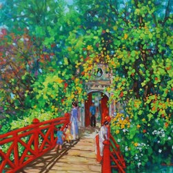 The Red Bridge - Paintings
