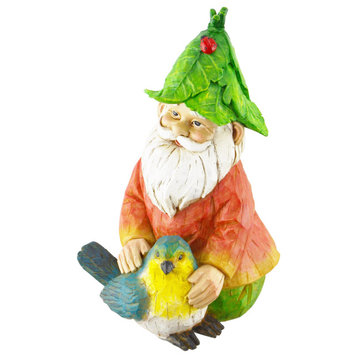 Statuary Gnome with Bird