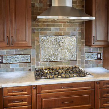 Warm Family Transitional Kitchen