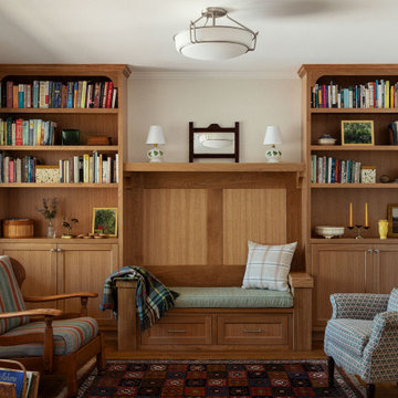 Arts and crafts living room with room for everyone