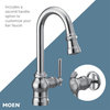 Moen S52003 Paterson 1.5 GPM 1 Hole Pull Down Bar Faucet - Matte Black