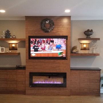 Walnut entertainment unit