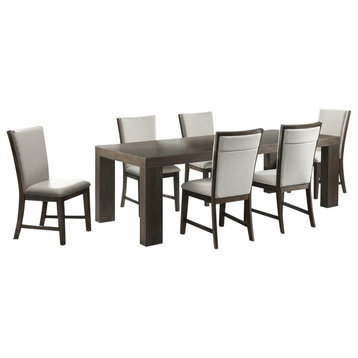 Jasper 7PC Dining Set-Table & Six Upholstered Side Chairs