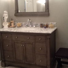Master bath Renovation antique Roman Greek style