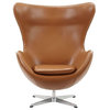 Modway EEI-528-TER Glove Leather Lounge Chair, Terracotta