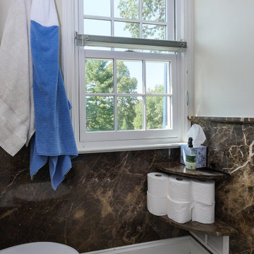 Handsome Bathroom with New Double Hung Window - Renewal by Andersen NJ