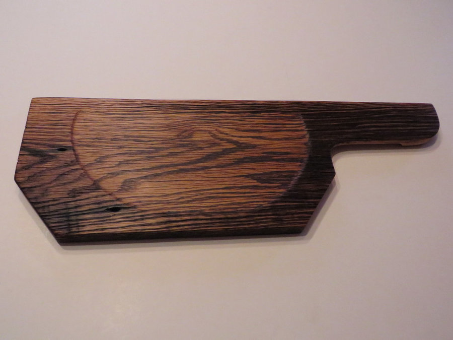 SOLD #1411 Hand-Carved Oak Serving & Cutting Board