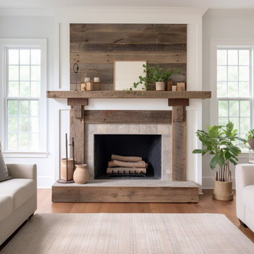 Gorgeous Fireplace Mantels with Wooden Corbels