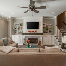 fireplace/den