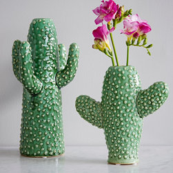Ceramic Cactus Vases - Vases