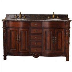 Tuscany 60'' Double Vanity - Vanity Tops And Side Splashes