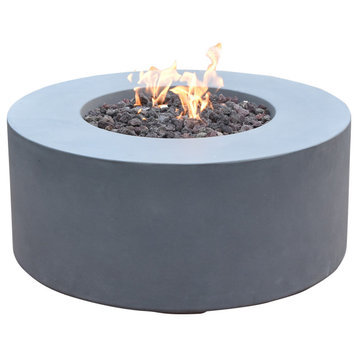 Modeno 34.3" Propane Fire Pit Table, Concrete, X4p, Natural Gas