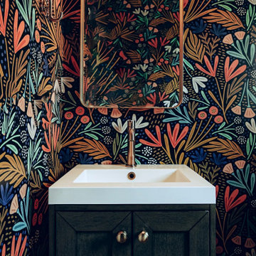 Whimsical powder room