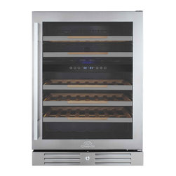 46 Bottle Dual Zone Wine Cooler - Beer And Wine Refrigerators
