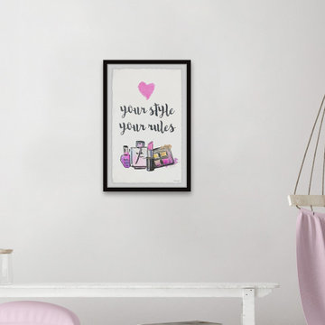 "Your Style Your Rules" Framed Painting Print