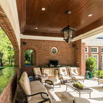 Wilding Estates Attached Cabana with Summer Kitchen