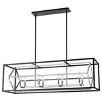 Z-lite - Z-Lite 457-8L-CH-MB Eight Light Island/Billiard Euclid Chrome / Matte Black - Geometric cubes bring a bold twist to this contemporary eight-light island or billiard design. Modern chrome and matte black finishes bring a visually striking sense of structure to any metropolitan city inspired space.