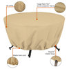 42" Round Fire Pit Table Cover-All Weather Protection Outdoor Cover