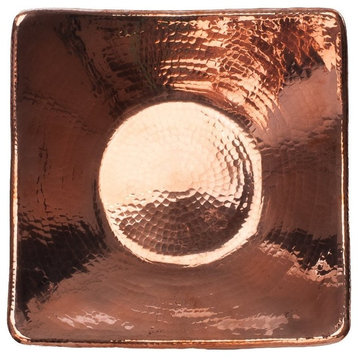 Sertodo Flat Earth Centerpiece, Hammered Copper Bowl, Copper, 10"