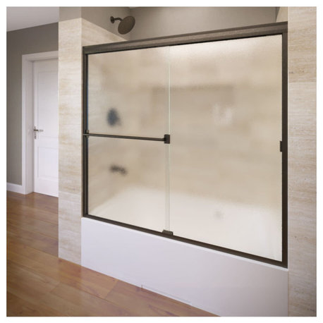 Basco CLCH05A6057OB Classic 57"H x 60"W Bypass Framed Tub Door - Oil Rubbed