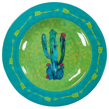 Cactus Design Melamine Salad Plate, Set of 4